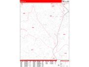 Smyrna <br /> Wall Map <br /> Zip Code <br /> Red Line Style 2025 Map