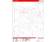 Warner Robins <br /> Wall Map <br /> Zip Code <br /> Red Line Style 2025 Map
