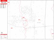 Ames <br /> Wall Map <br /> Zip Code <br /> Red Line Style 2025 Map