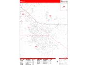 Nampa <br /> Wall Map <br /> Zip Code <br /> Red Line Style 2025 Map