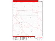 Oak Lawn <br /> Wall Map <br /> Zip Code <br /> Red Line Style 2025 Map