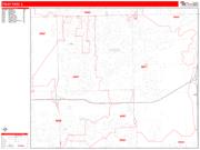 Tinley Park <br /> Wall Map <br /> Zip Code <br /> Red Line Style 2025 Map