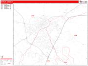 Bowling Green <br /> Wall Map <br /> Zip Code <br /> Red Line Style 2025 Map