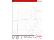 Kenner <br /> Wall Map <br /> Zip Code <br /> Red Line Style 2025 Map