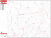 Malden <br /> Wall Map <br /> Zip Code <br /> Red Line Style 2025 Map