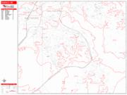 Dundalk <br /> Wall Map <br /> Zip Code <br /> Red Line Style 2025 Map