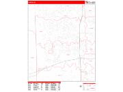 Canton <br /> Wall Map <br /> Zip Code <br /> Red Line Style 2025 Map
