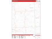 Rochester Hills <br /> Wall Map <br /> Zip Code <br /> Red Line Style 2025 Map