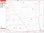 Royal Oak <br /> Wall Map <br /> Zip Code <br /> Red Line Style 2025 Map