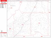 Eagan <br /> Wall Map <br /> Zip Code <br /> Red Line Style 2025 Map