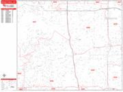 Minnetonka <br /> Wall Map <br /> Zip Code <br /> Red Line Style 2025 Map
