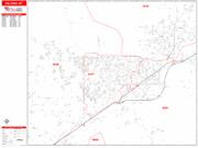Billings <br /> Wall Map <br /> Zip Code <br /> Red Line Style 2025 Map
