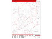 High Point <br /> Wall Map <br /> Zip Code <br /> Red Line Style 2025 Map