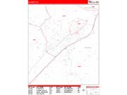 Salisbury <br /> Wall Map <br /> Zip Code <br /> Red Line Style 2025 Map
