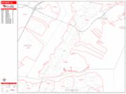 Bayonne <br /> Wall Map <br /> Zip Code <br /> Red Line Style 2025 Map