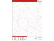 Passaic <br /> Wall Map <br /> Zip Code <br /> Red Line Style 2025 Map