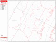 Union City <br /> Wall Map <br /> Zip Code <br /> Red Line Style 2025 Map
