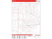 Paradise <br /> Wall Map <br /> Zip Code <br /> Red Line Style 2025 Map