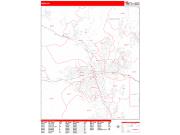 Reno <br /> Wall Map <br /> Zip Code <br /> Red Line Style 2025 Map