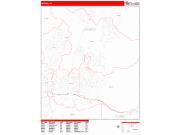 Sparks <br /> Wall Map <br /> Zip Code <br /> Red Line Style 2025 Map