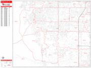 Spring Valley <br /> Wall Map <br /> Zip Code <br /> Red Line Style 2025 Map