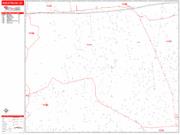 Brentwood <br /> Wall Map <br /> Zip Code <br /> Red Line Style 2025 Map