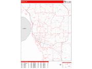 Buffalo <br /> Wall Map <br /> Zip Code <br /> Red Line Style 2025 Map