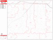 Parma <br /> Wall Map <br /> Zip Code <br /> Red Line Style 2025 Map