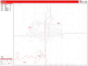 Enid <br /> Wall Map <br /> Zip Code <br /> Red Line Style 2025 Map