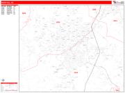 Rock Hill <br /> Wall Map <br /> Zip Code <br /> Red Line Style 2026 Map