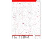 North Richland Hills <br /> Wall Map <br /> Zip Code <br /> Red Line Style 2025 Map