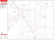 Layton <br /> Wall Map <br /> Zip Code <br /> Red Line Style 2025 Map