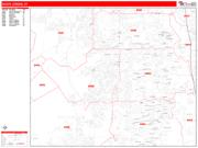 South Jordan <br /> Wall Map <br /> Zip Code <br /> Red Line Style 2025 Map