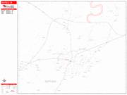 Suffolk <br /> Wall Map <br /> Zip Code <br /> Red Line Style 2025 Map