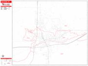 Cheyenne <br /> Wall Map <br /> Zip Code <br /> Red Line Style 2025 Map