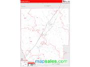 Butler County, AL <br /> Wall Map <br /> Zip Code <br /> Red Line Style 2025 Map