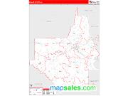 Dallas County, AL <br /> Wall Map <br /> Zip Code <br /> Red Line Style 2025 Map