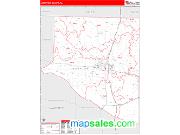 Limestone County, AL <br /> Wall Map <br /> Zip Code <br /> Red Line Style 2025 Map