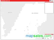 Dillingham County, AK <br /> Wall Map <br /> Zip Code <br /> Red Line Style 2025 Map