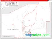 Matanuska-Susitna County, AK <br /> Wall Map <br /> Zip Code <br /> Red Line Style 2025 Map