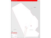 Skagway County, AK <br /> Wall Map <br /> Zip Code <br /> Red Line Style 2025 Map