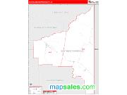 Southeast Fairbanks County, AK <br /> Wall Map <br /> Zip Code <br /> Red Line Style 2025 Map