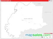 Wade Hampton County, AK <br /> Wall Map <br /> Zip Code <br /> Red Line Style 2025 Map