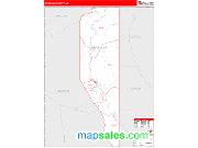 Greenlee County, AZ <br /> Wall Map <br /> Zip Code <br /> Red Line Style 2025 Map