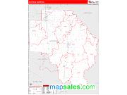 Arkansas County, AR <br /> Wall Map <br /> Zip Code <br /> Red Line Style 2025 Map