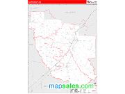 Clark County, AR <br /> Wall Map <br /> Zip Code <br /> Red Line Style 2025 Map