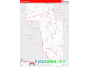 Howard County, AR <br /> Wall Map <br /> Zip Code <br /> Red Line Style 2025 Map