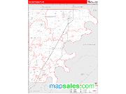 Mississippi County, AR <br /> Wall Map <br /> Zip Code <br /> Red Line Style 2025 Map