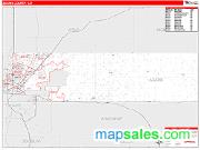 Adams County, CO <br /> Wall Map <br /> Zip Code <br /> Red Line Style 2025 Map