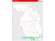Chaffee County, CO <br /> Wall Map <br /> Zip Code <br /> Red Line Style 2025 Map